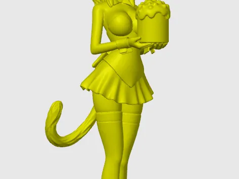 Anime cat-girl figurine 19