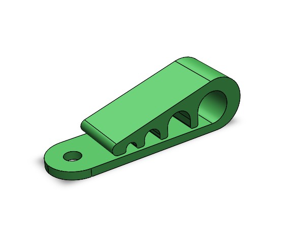 Multi cable diameter clip 2mm to 6 mm