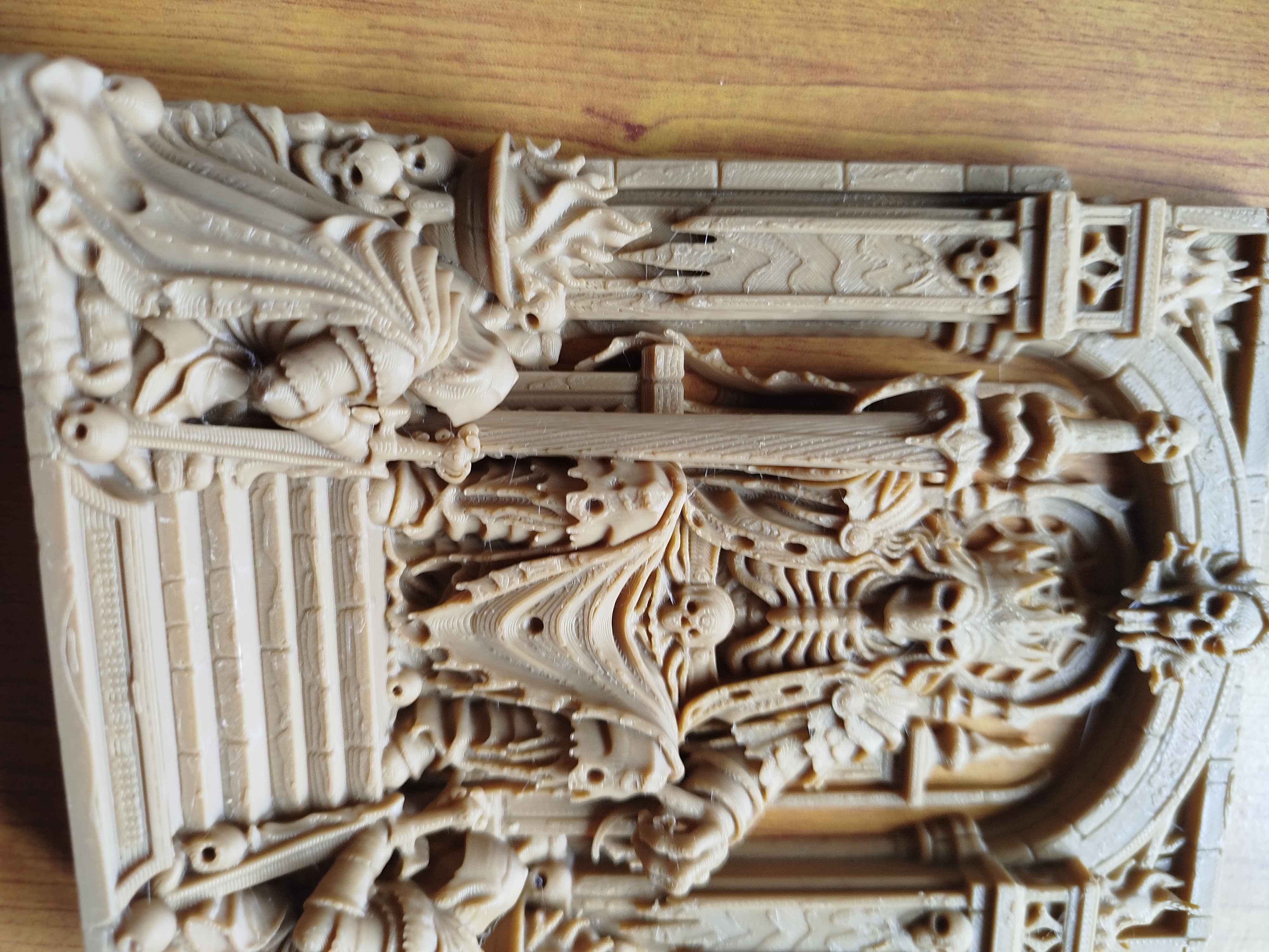 Miniatura 5 do modelo 3D UNDERWORLD THRONE – FDM FRIENDLY BAS-RELIEF