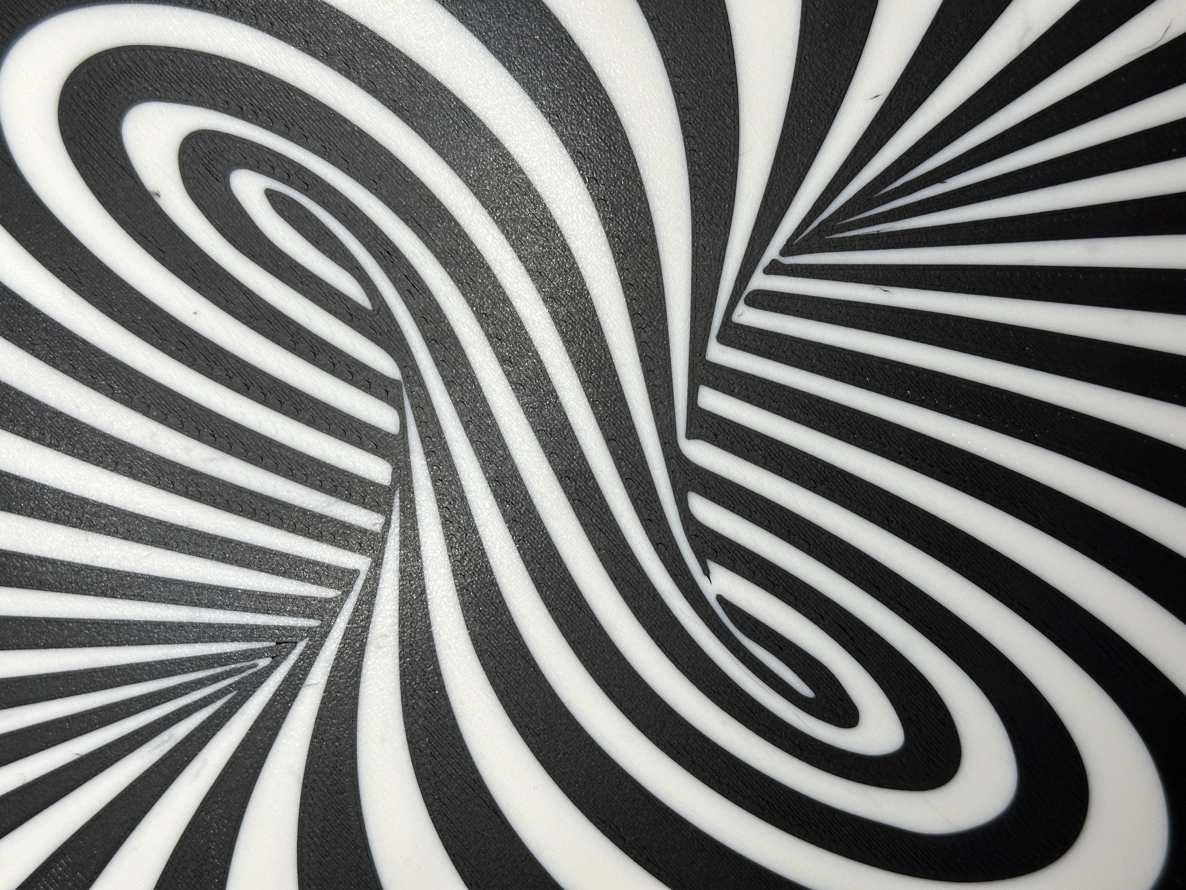 Op-Art Twirl with Base. Remix