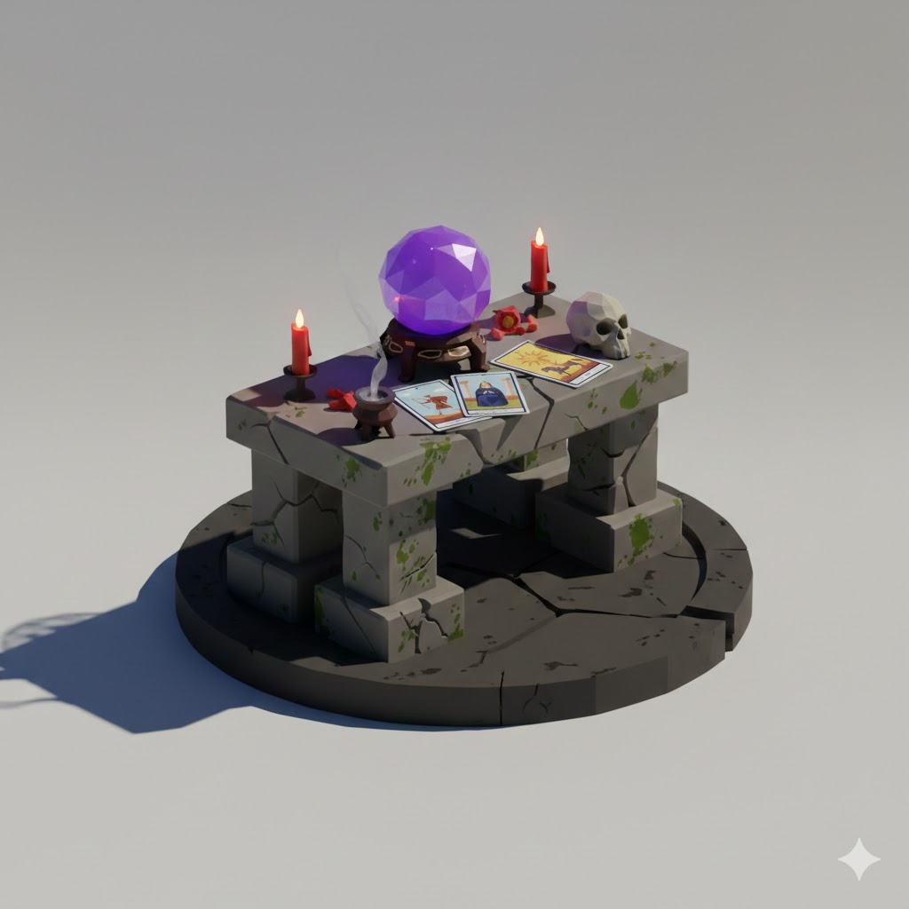 Low Poly Ritual Altar
