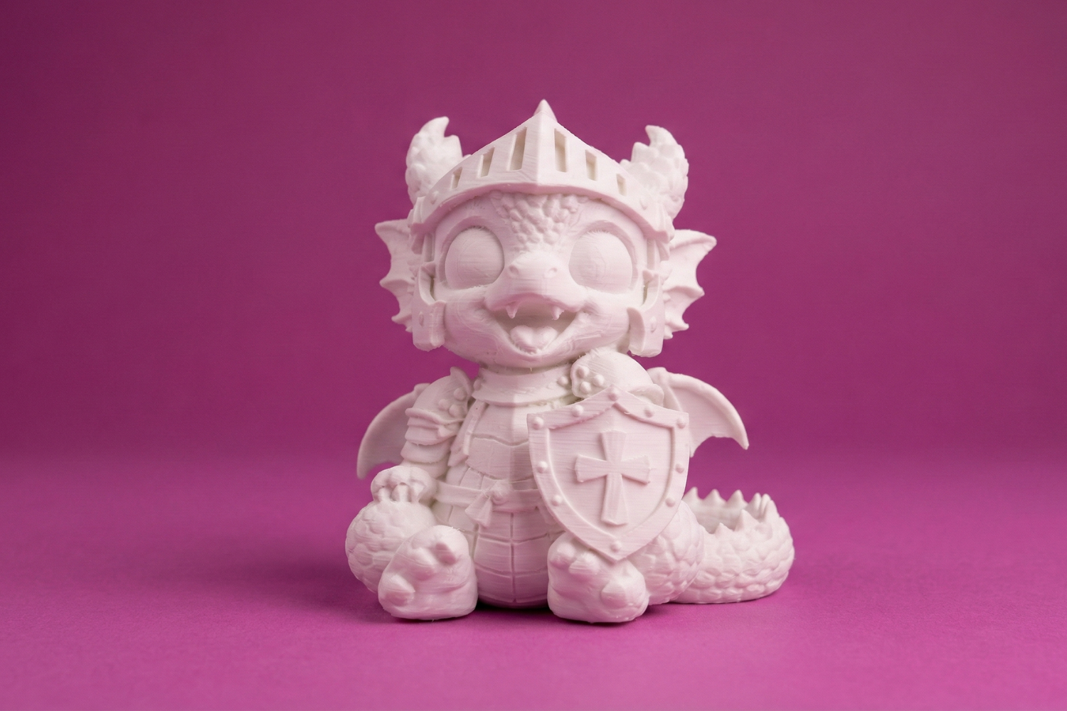 Knight Baby Dragon Figurine – Cute Fantasy Dragon