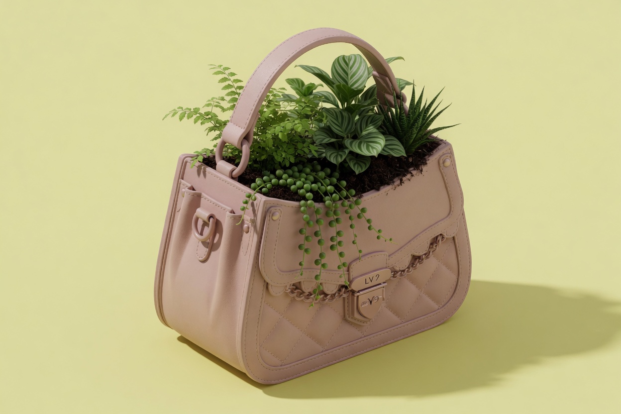 Luxury Handbag Planter