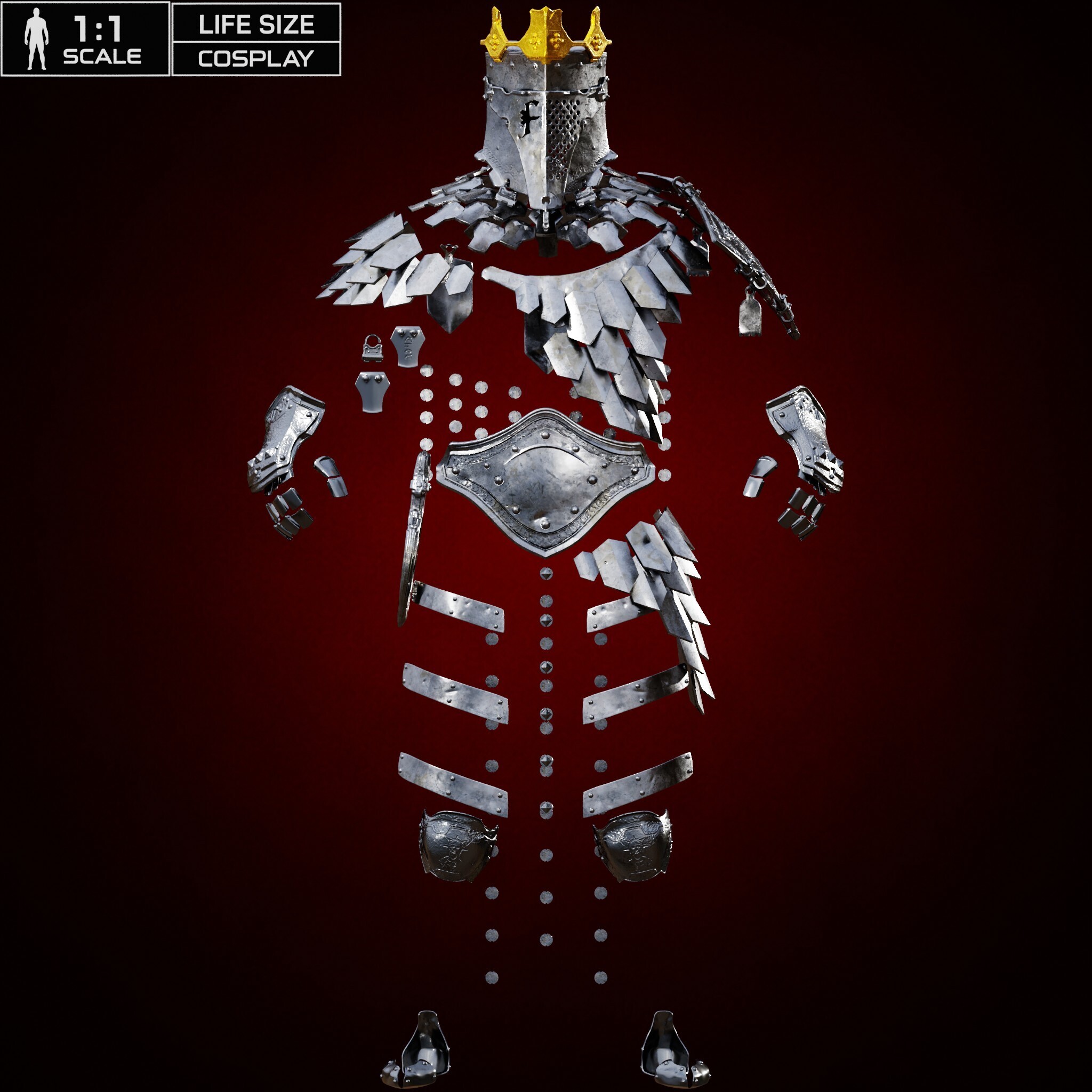 EREDRIM THE VENERABLE FULL ARMOR life size cosplay - Mortal Shell I and II Fan Art STL