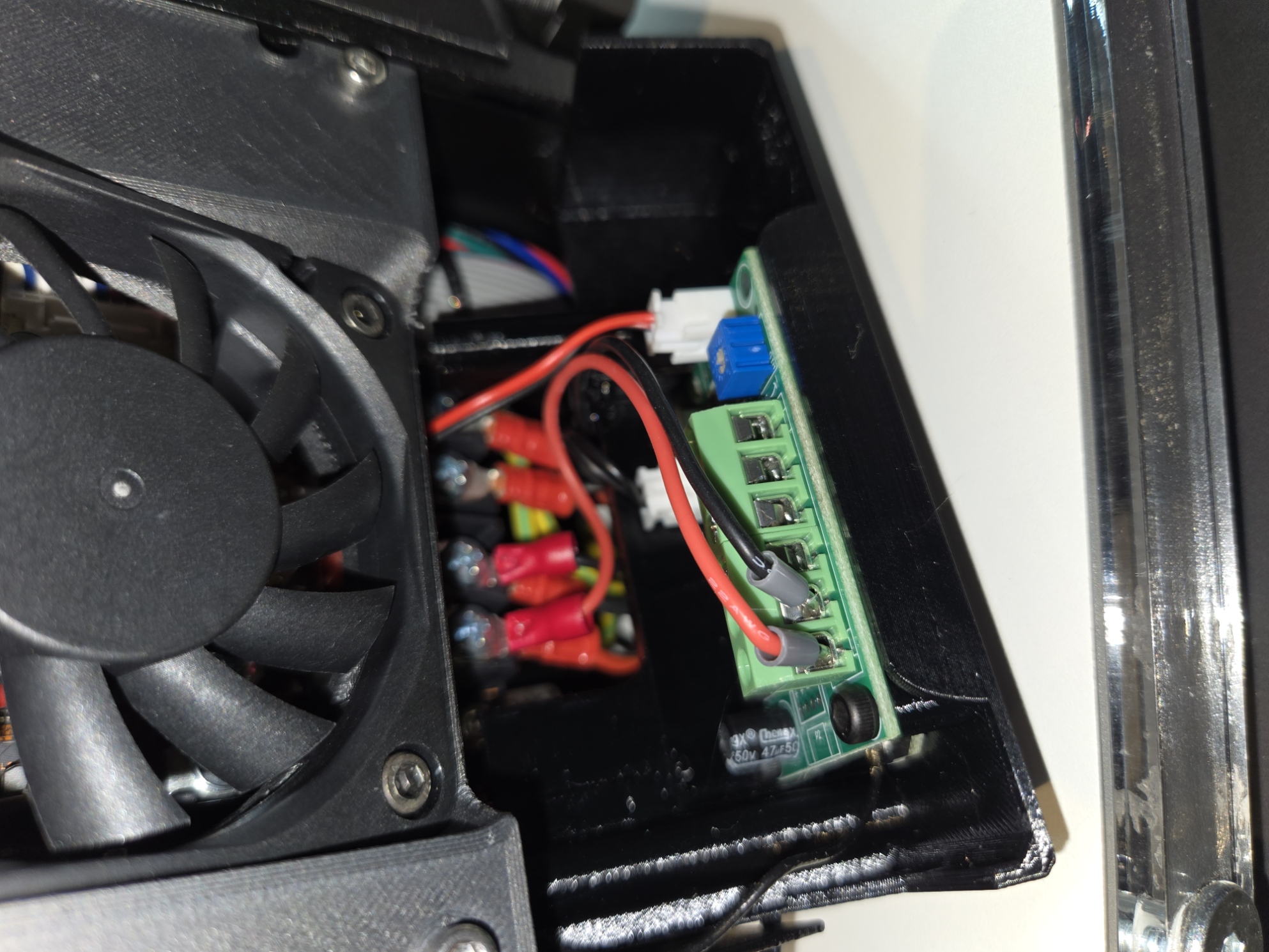 MK4S Electronics Box cover with fan controller