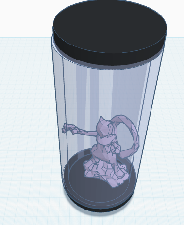 Mewtowo in test cell 3D model thumbnail