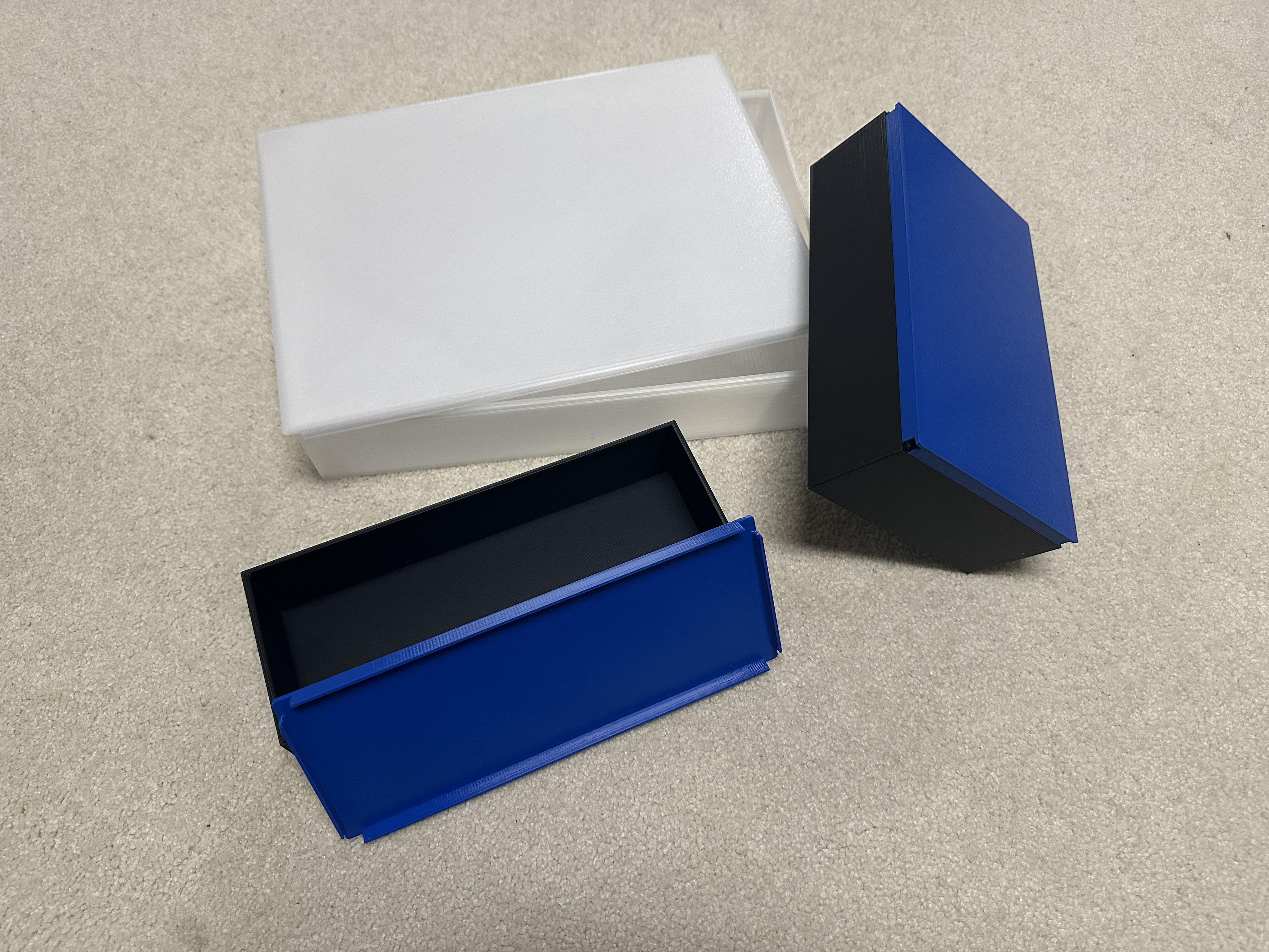 Boxes with locking lids