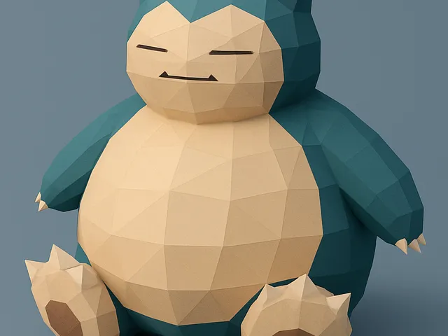 Snorlax – Low Poly 3D Model