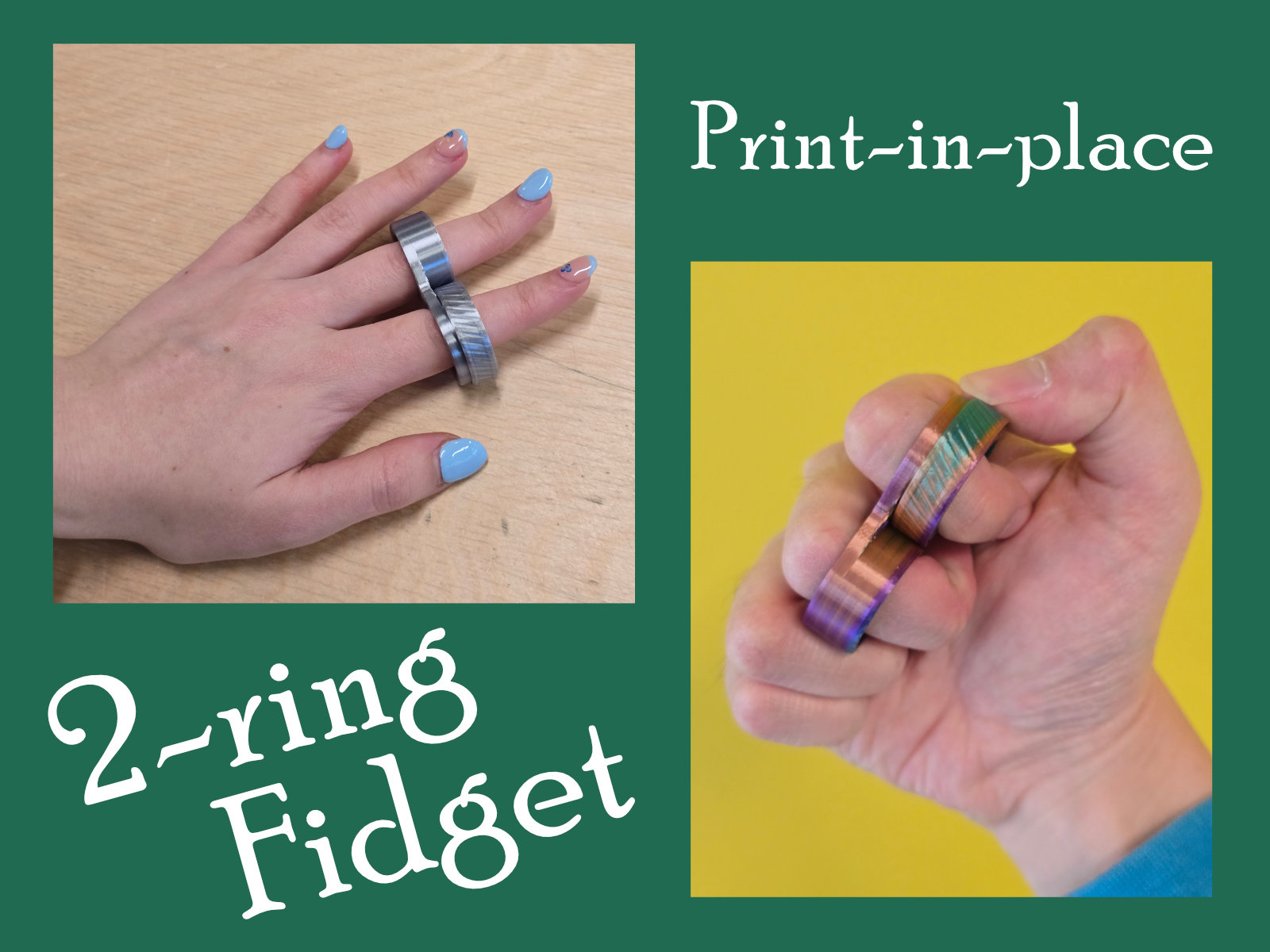 Miniatura 2 do modelo 3D 2-ring Fidget