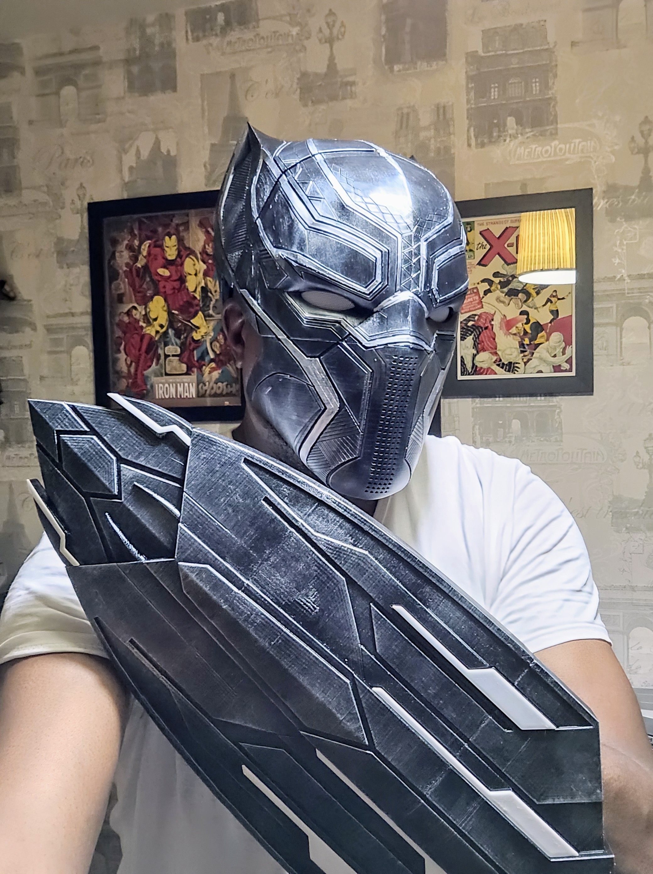 Black Panther Cosplay Helmet and Mask