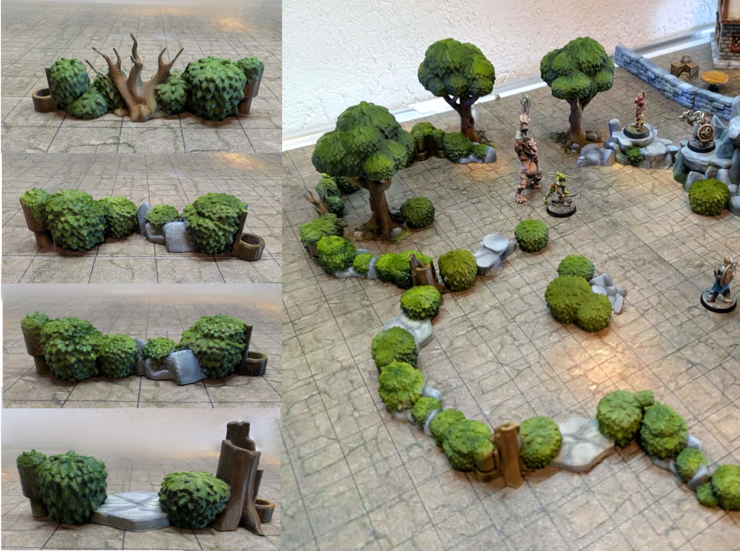DungeonSticks forest modular tabletop terrain