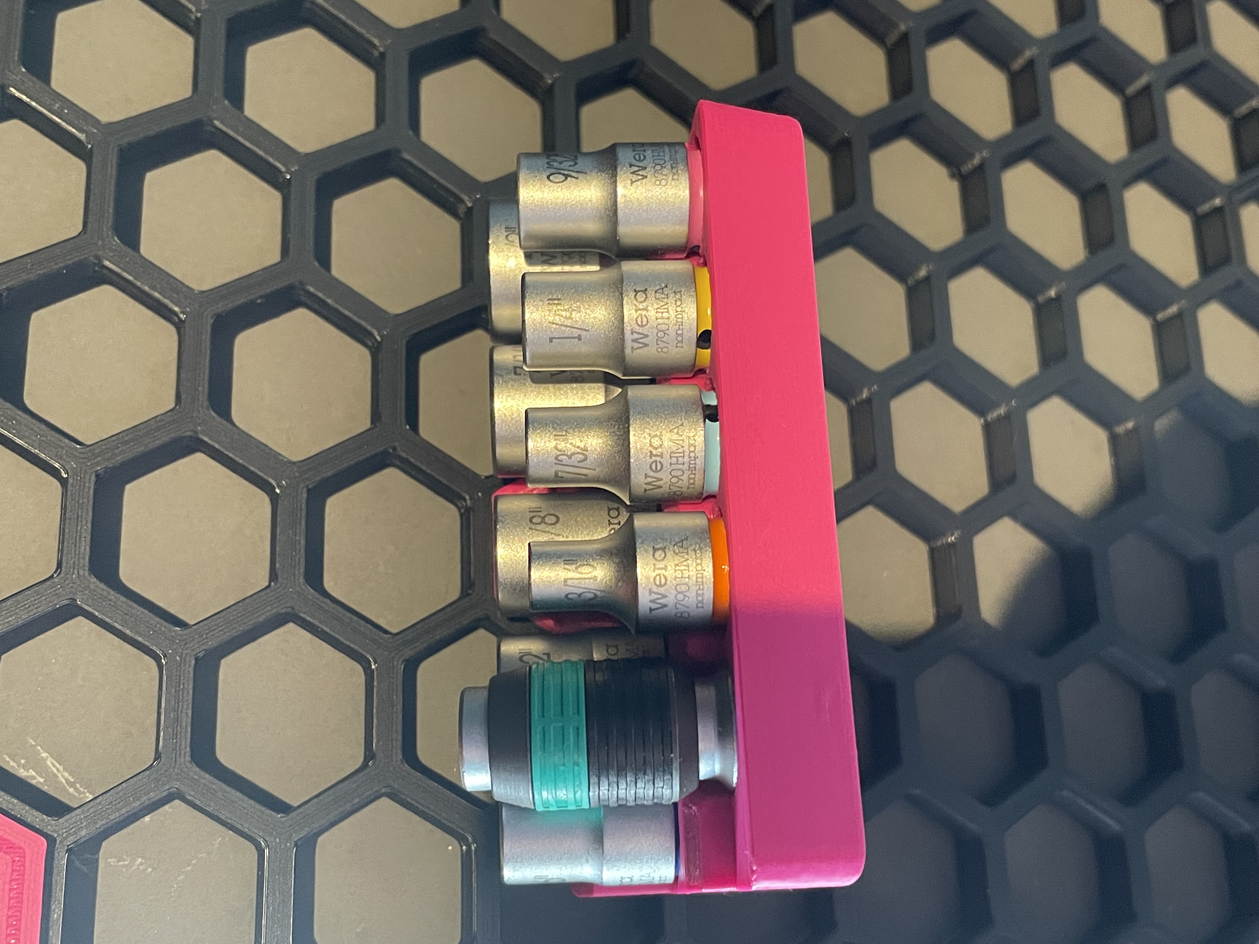 Wera Zyklop 1/4 Sockets for Honeycomb Storage Wall
