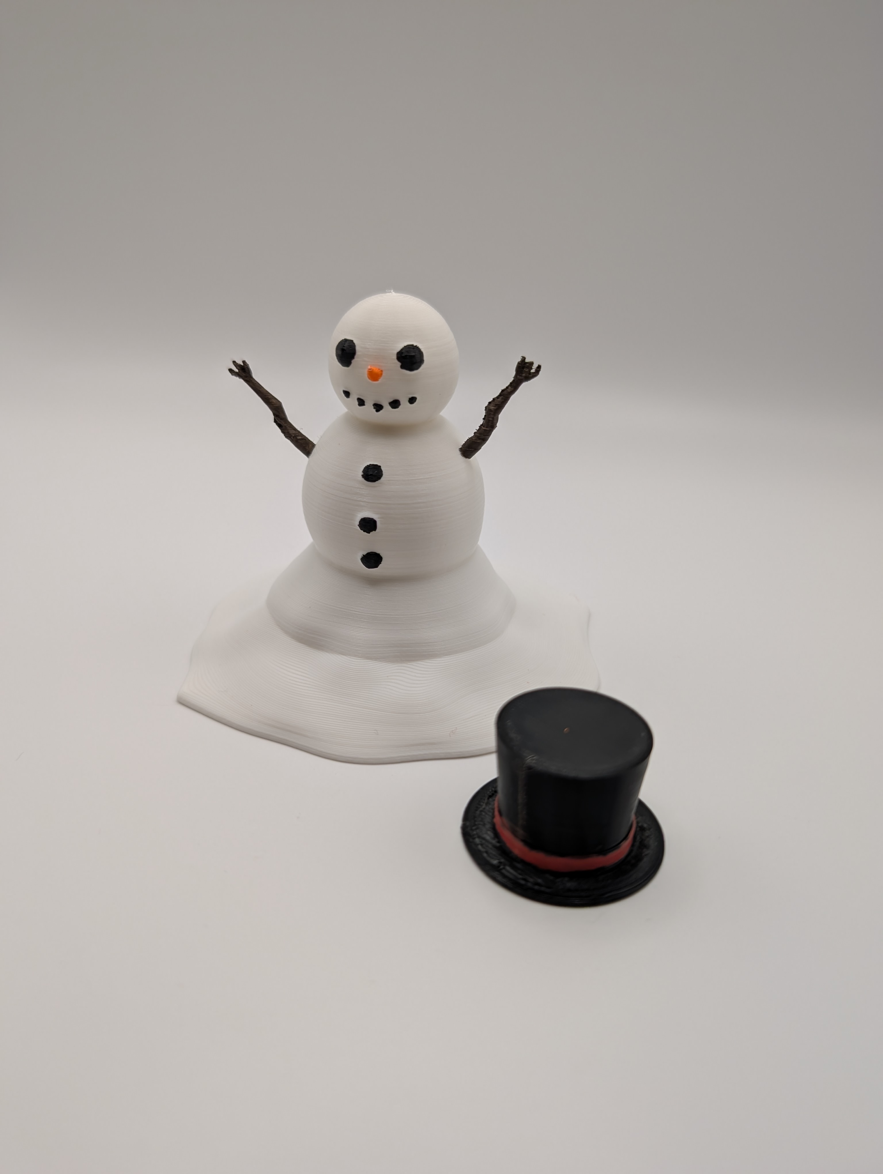 Melting Snowman Holiday Desktop Decoration