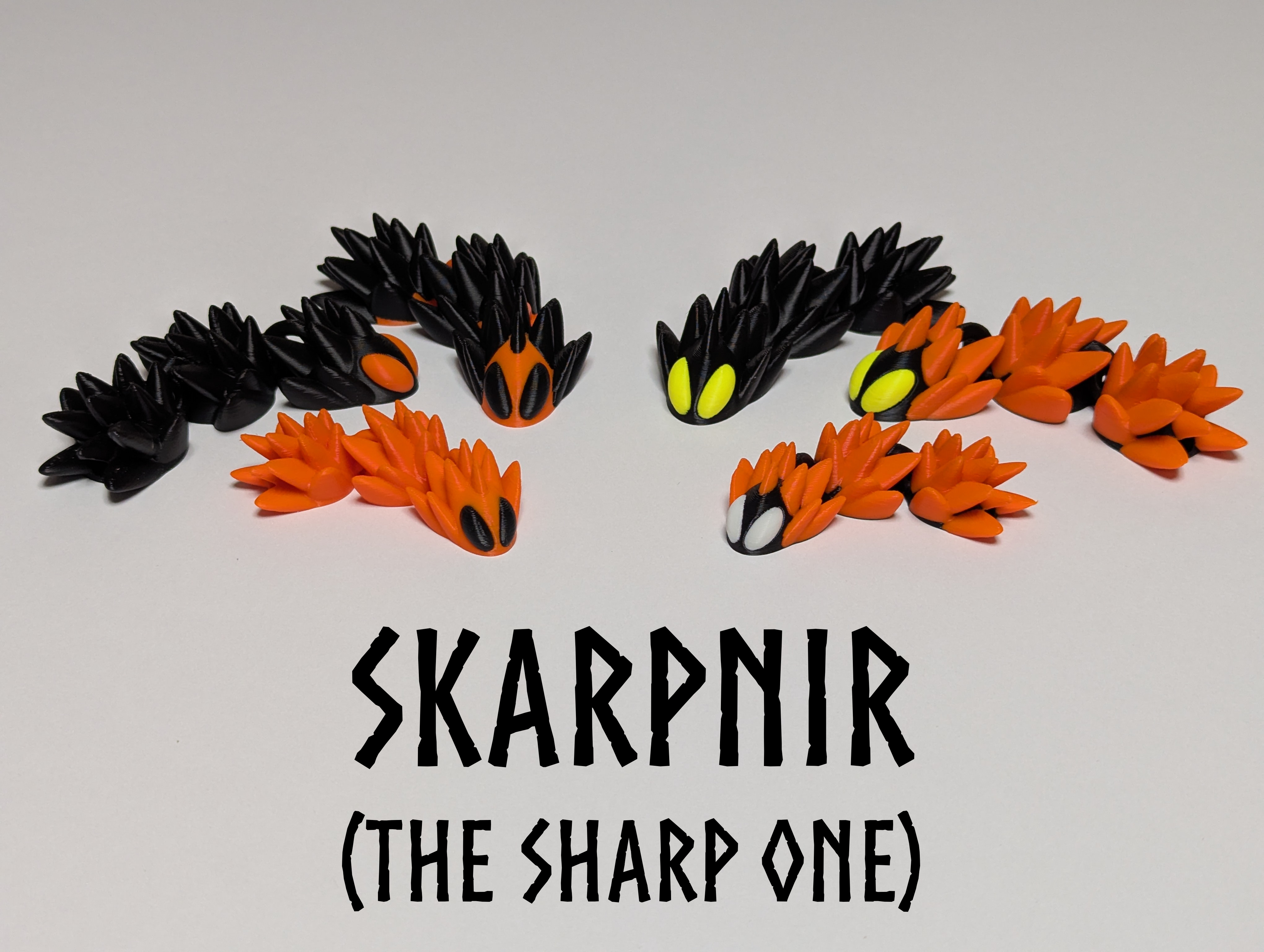Skarpnir | Articulated Dragon Keychain