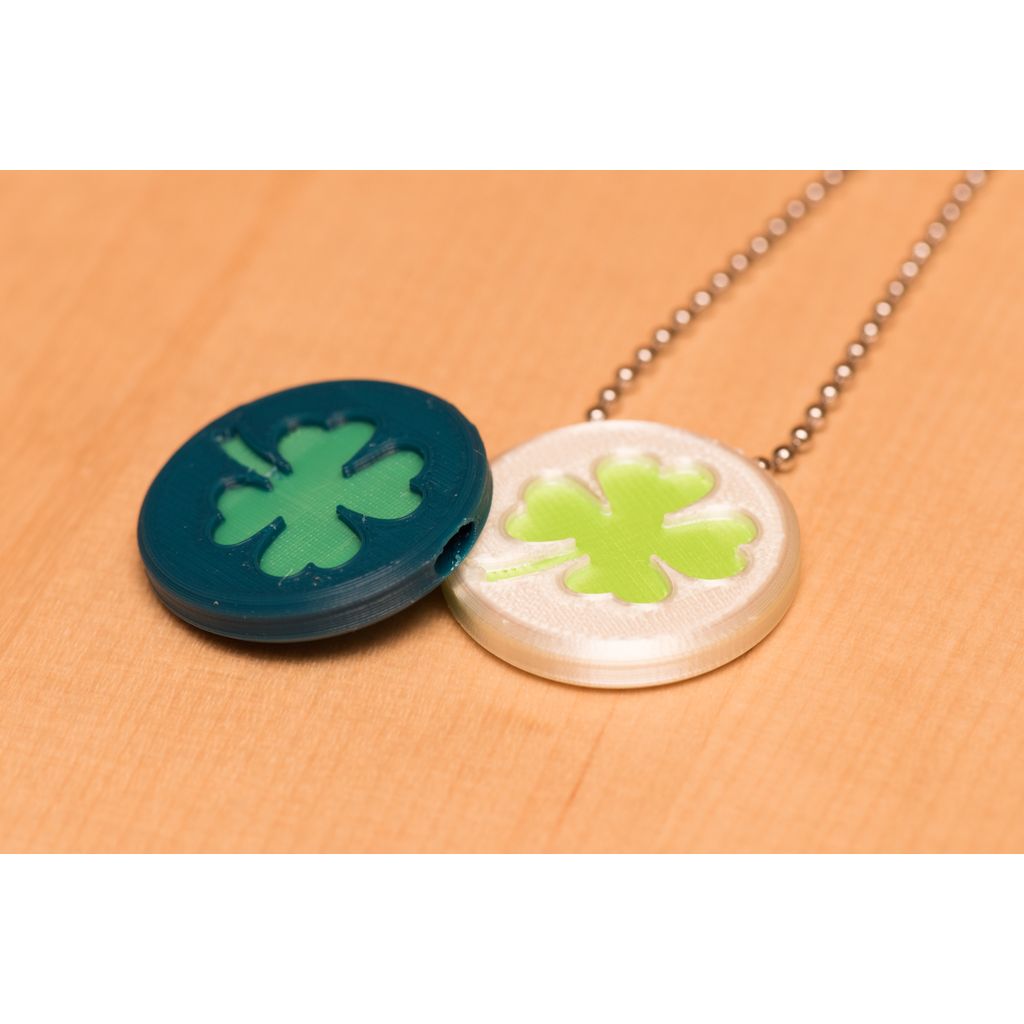 shamrock 4 leaf pendent