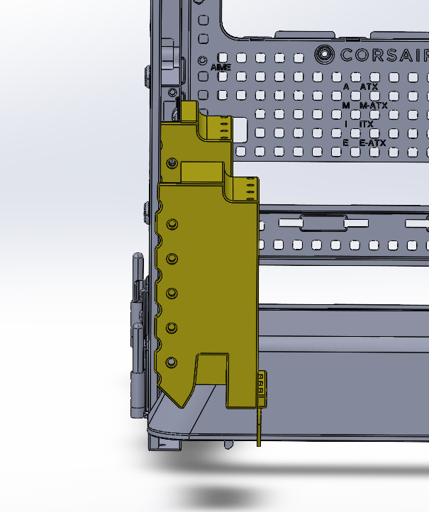 Miniatura 2 do modelo 3D AIR 5400 vertical GPU mount bracket