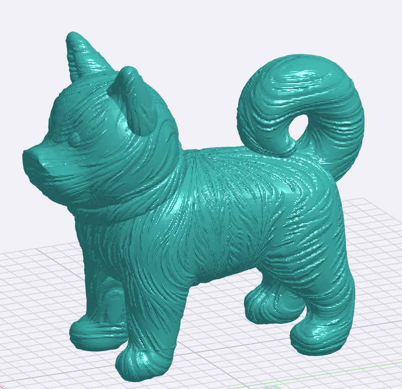 Shiba Inu with textured fur