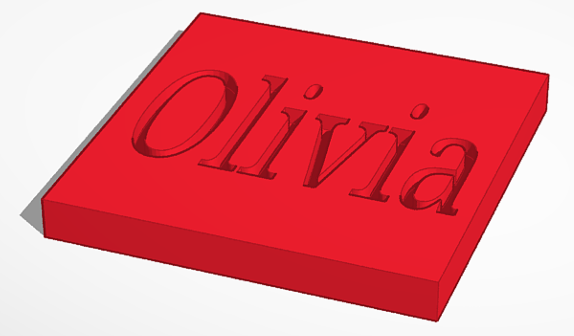Olivia nameplate