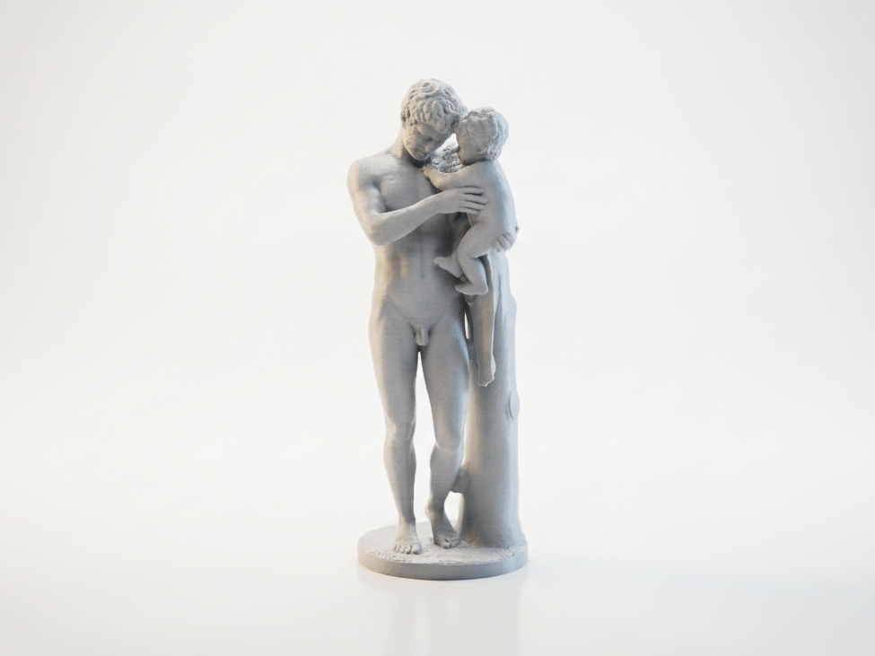 Classical Embrace Statue Sculpture 3D Printable