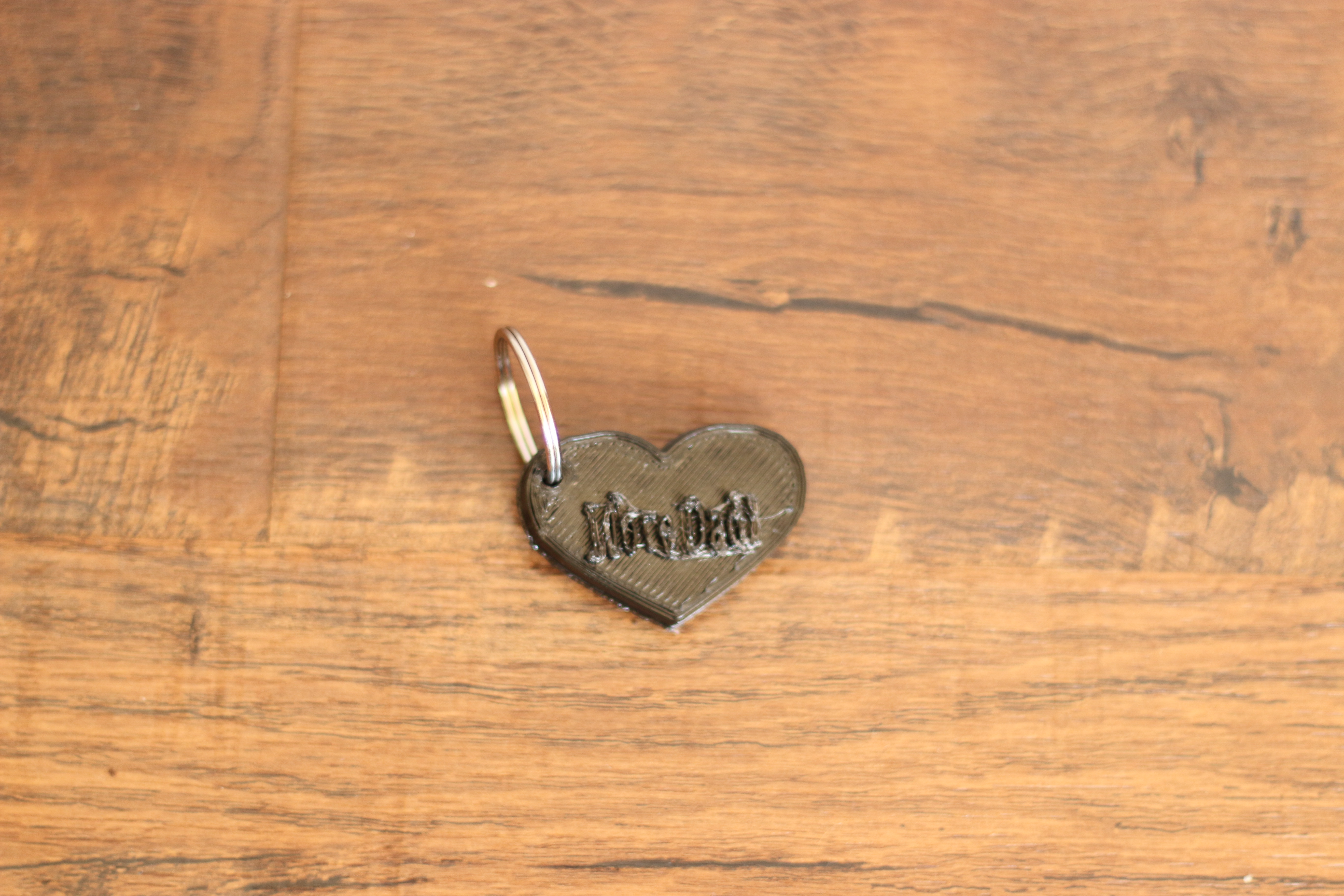 Father's Day Heart Key Chain
