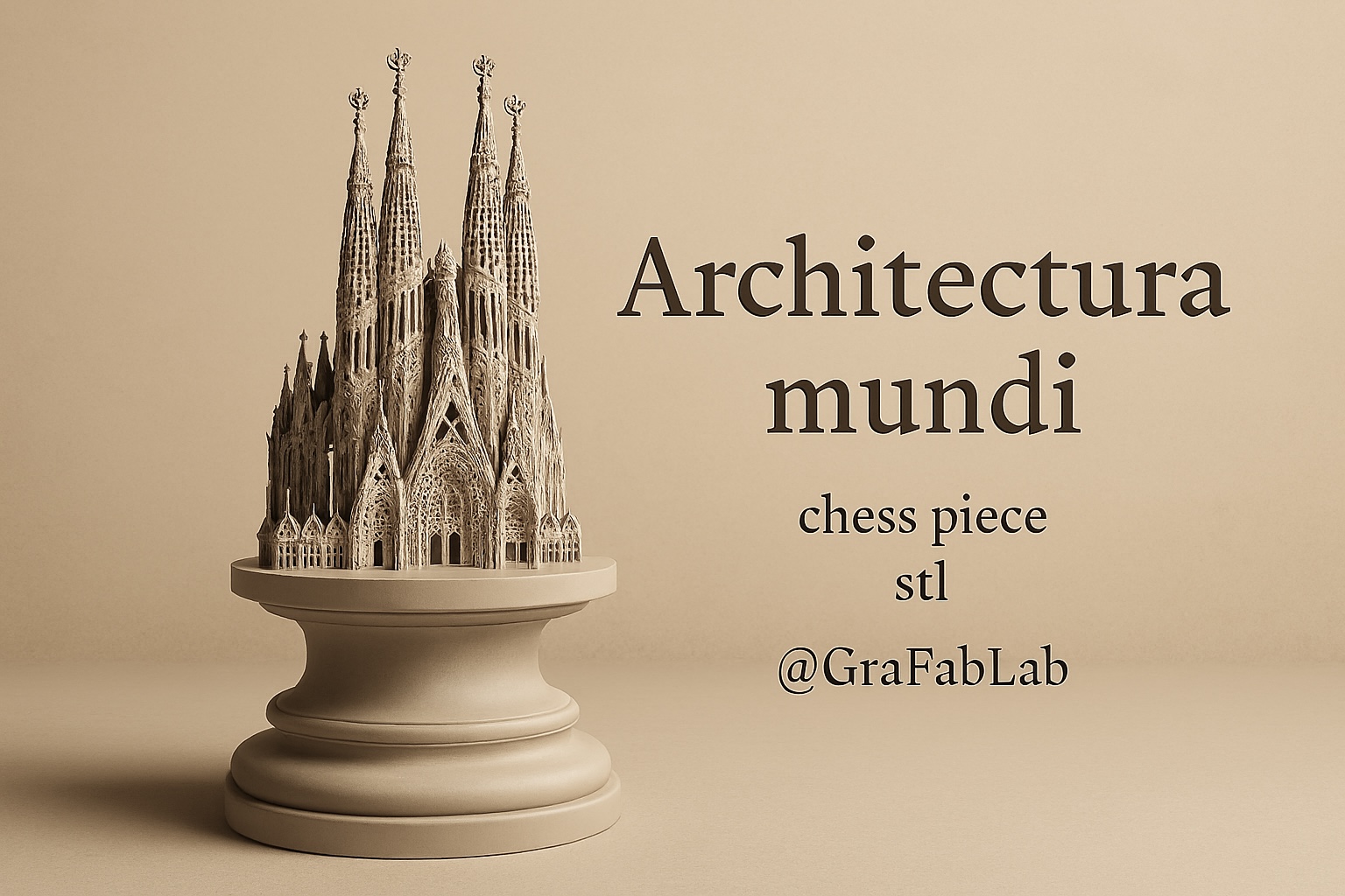 Architectura Mundi "Bishop" - chess piece