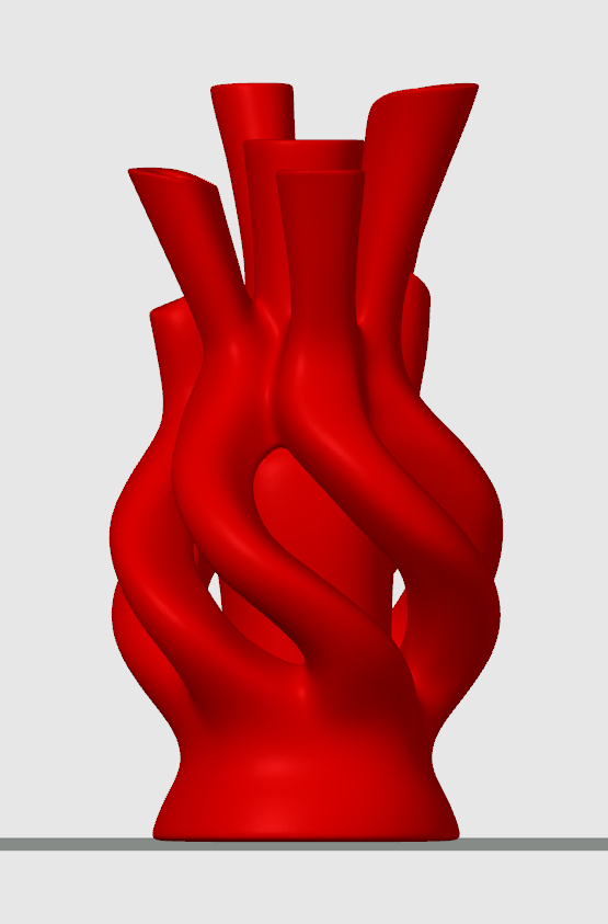 Organic Spiral Entwined Vase
