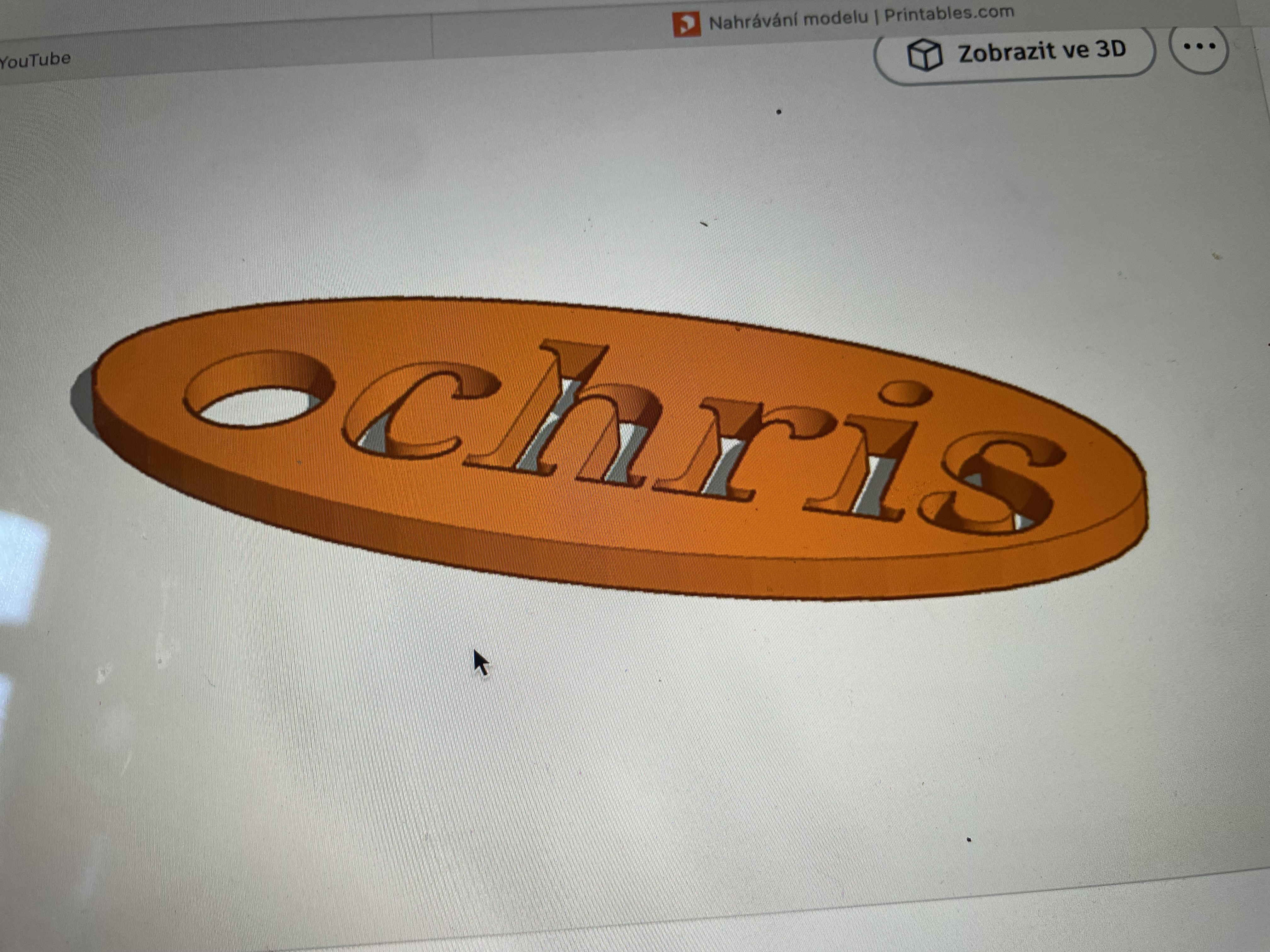 Chris name tag