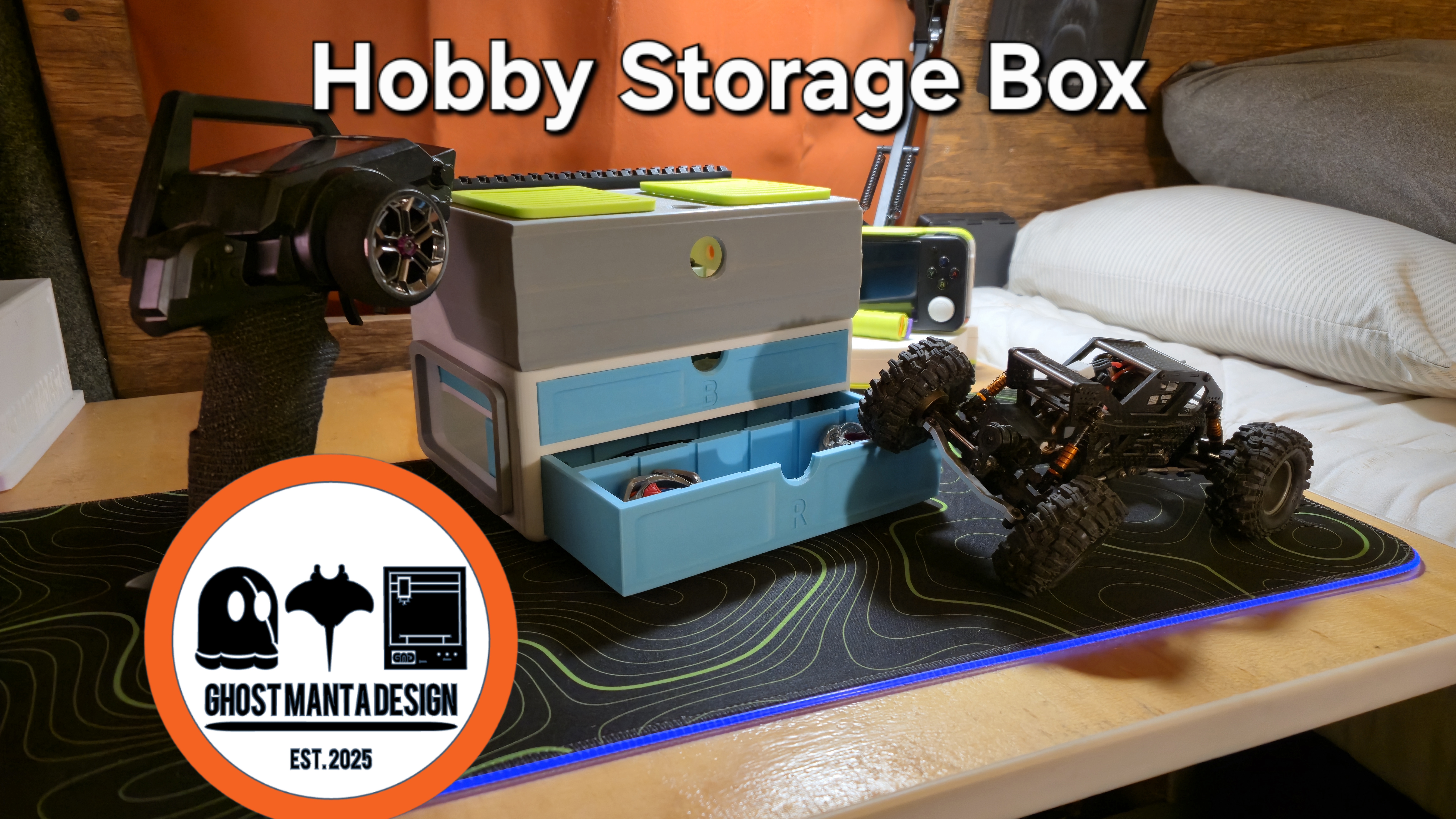 Hobby Storage Box (Nerf, Beyblade, RC, Airsoft, Etc)