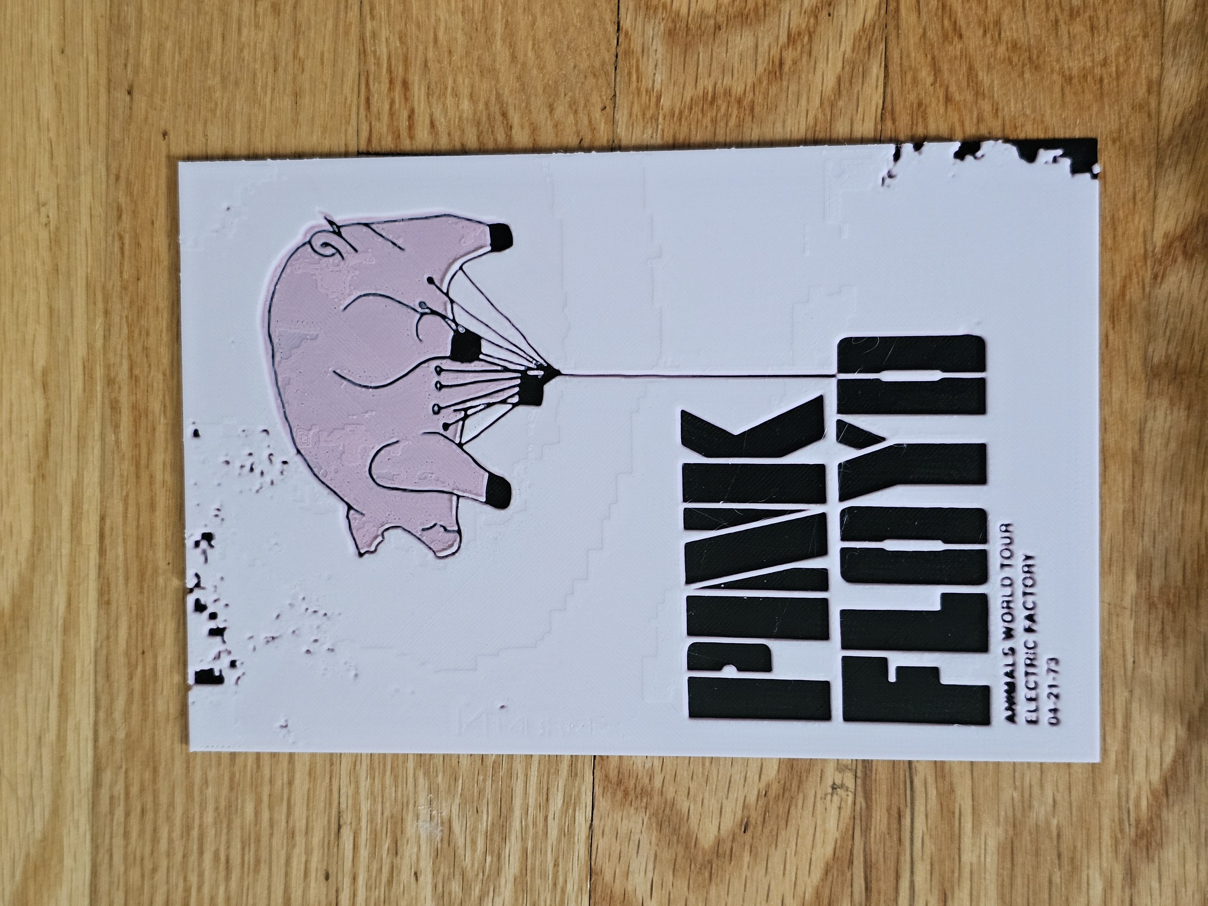 Pink Floyd Animals Tour Poster Hueforge