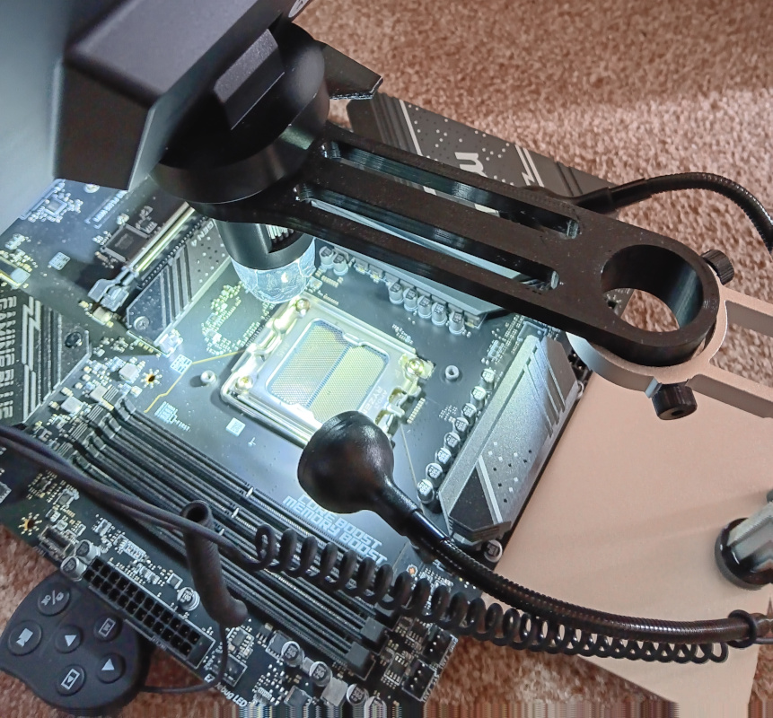 Microscope stand extension arm