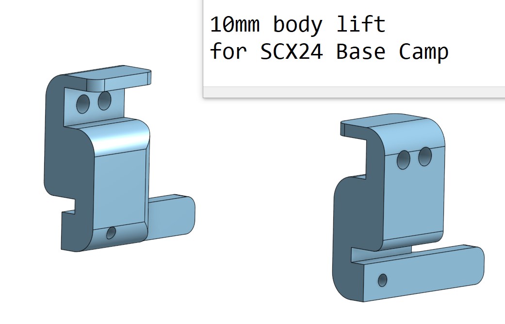 Axial RC SCX24 Base Camp Body Lift