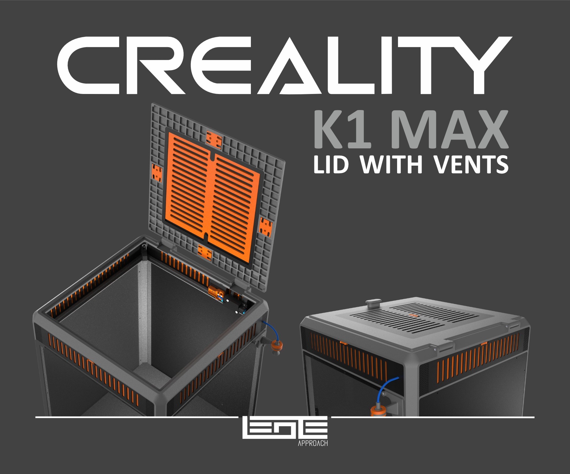 CREALITY K1max - LID WITH VENTS