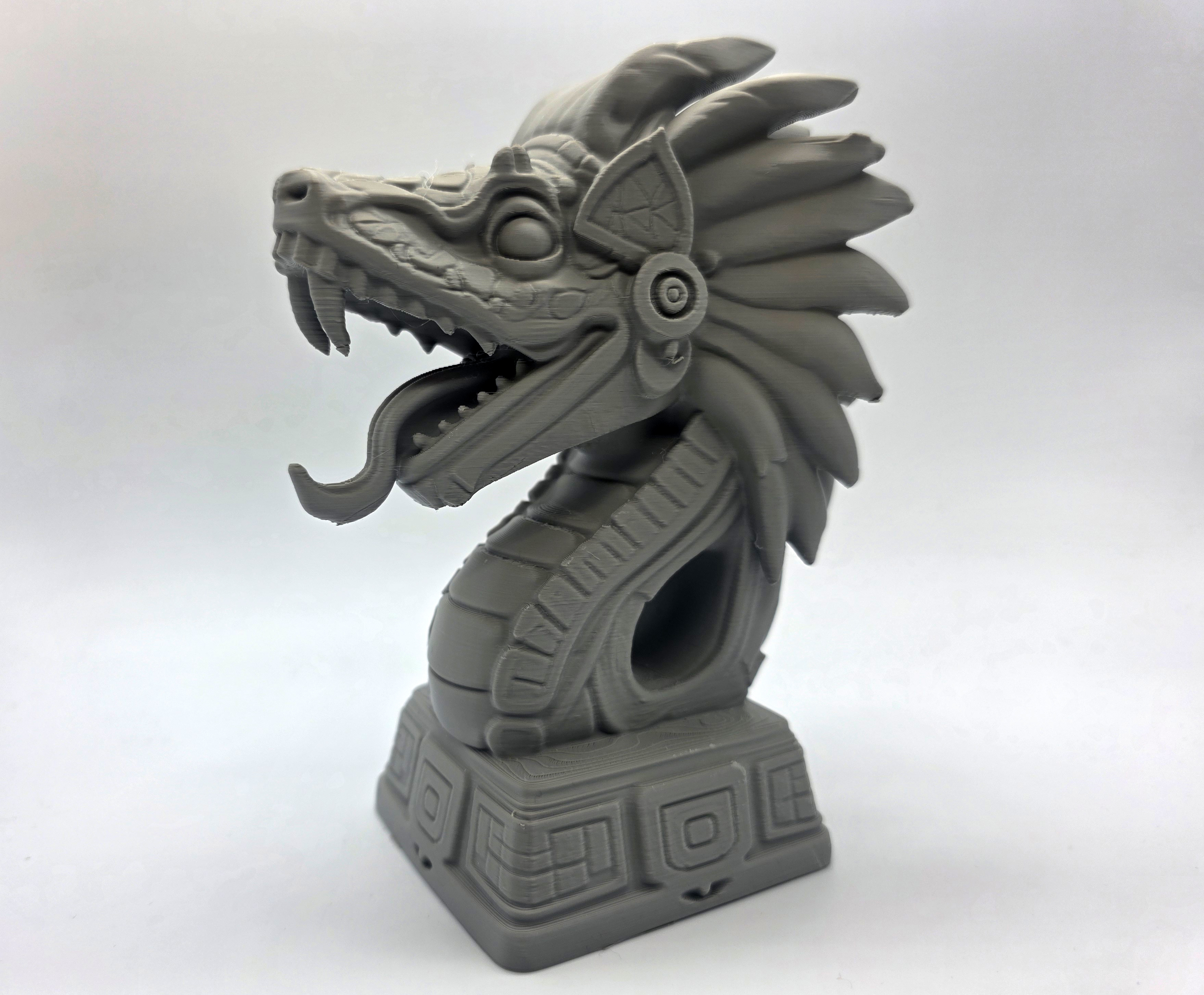 Stone Quetzalcoatl Statue