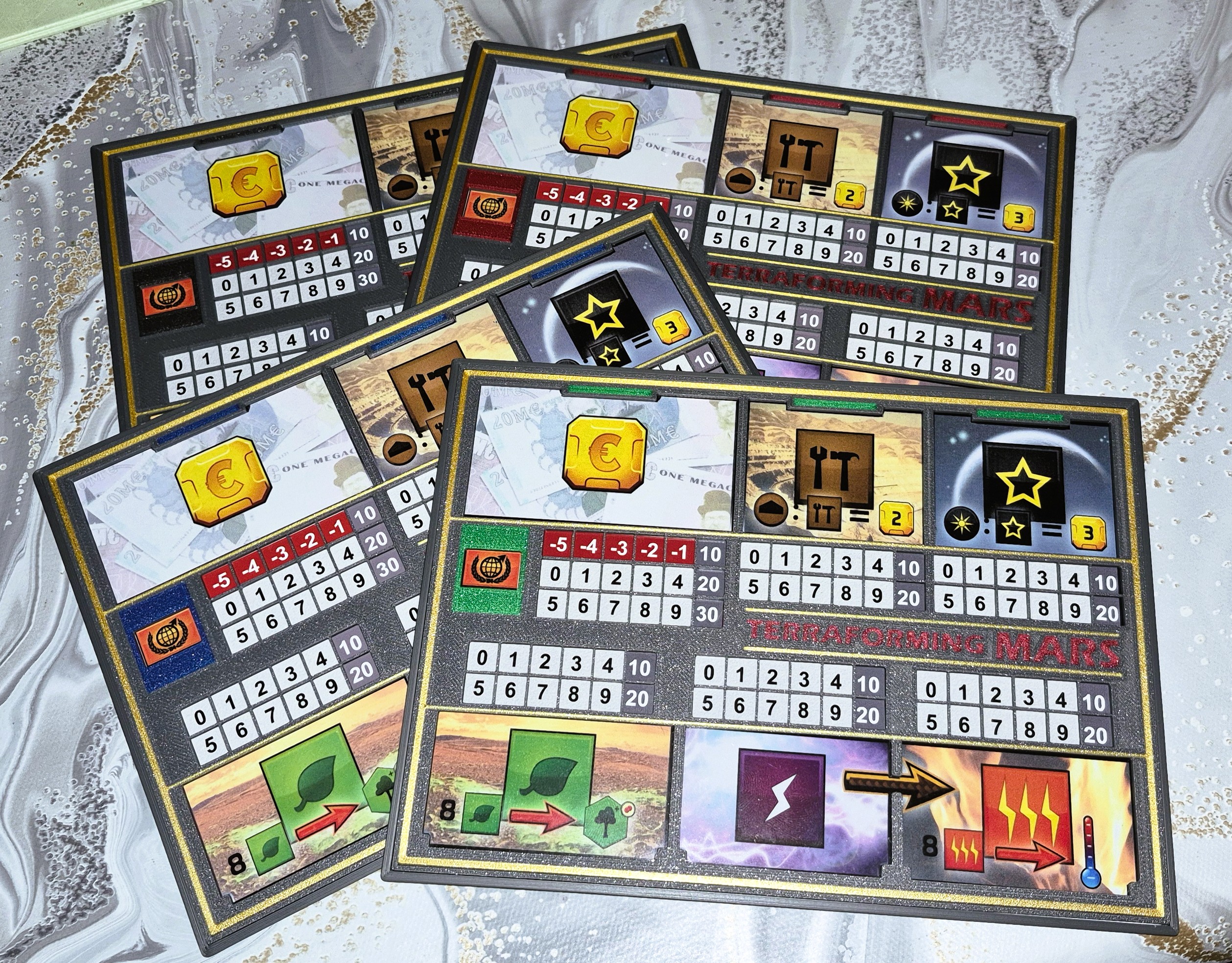 TERRAFORMING MARS - PLAYER BOARDS