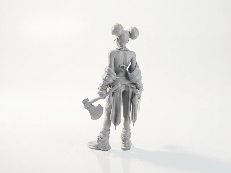 Double Axe Warrior Fantasy Figurine 3D Printable