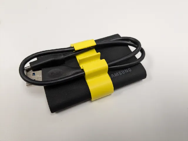 Samsung T9 SSD cable holder