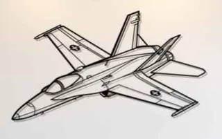 McDonnell Douglas F/A-18C Hornet Angle Wall Art