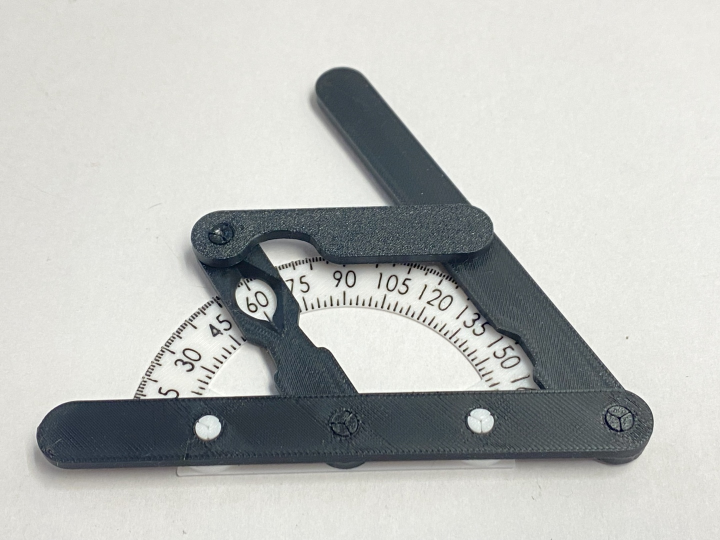 Corner Protractor with more accurate scale and snap-fit