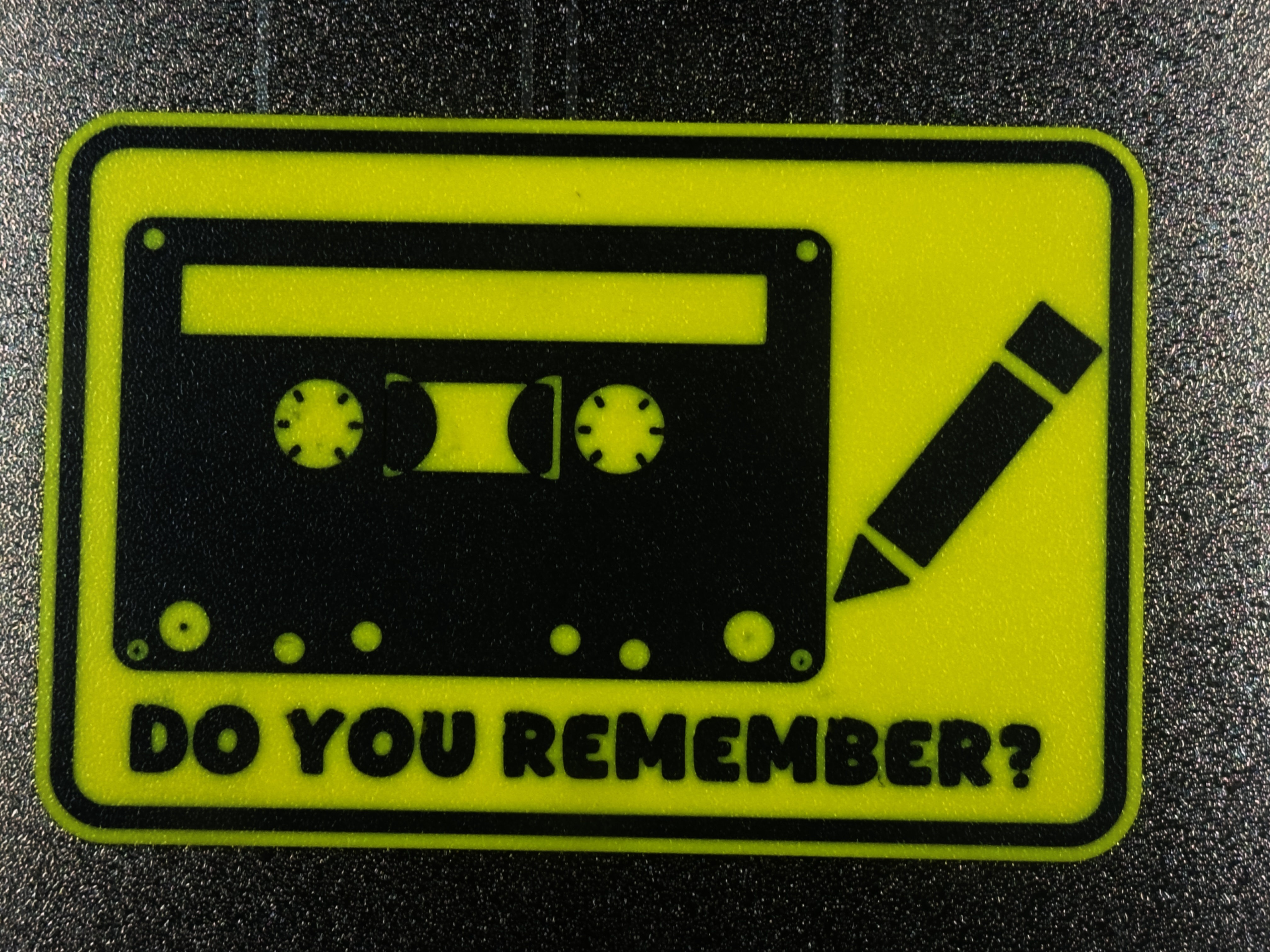 Schild "do you remember?"