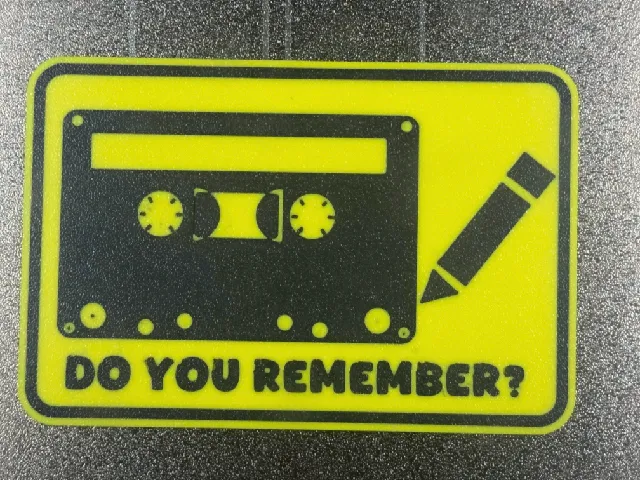 Schild "do you remember?"