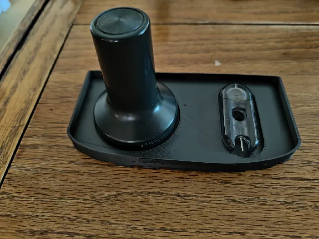 Bambino + tray for tamper and wand tool