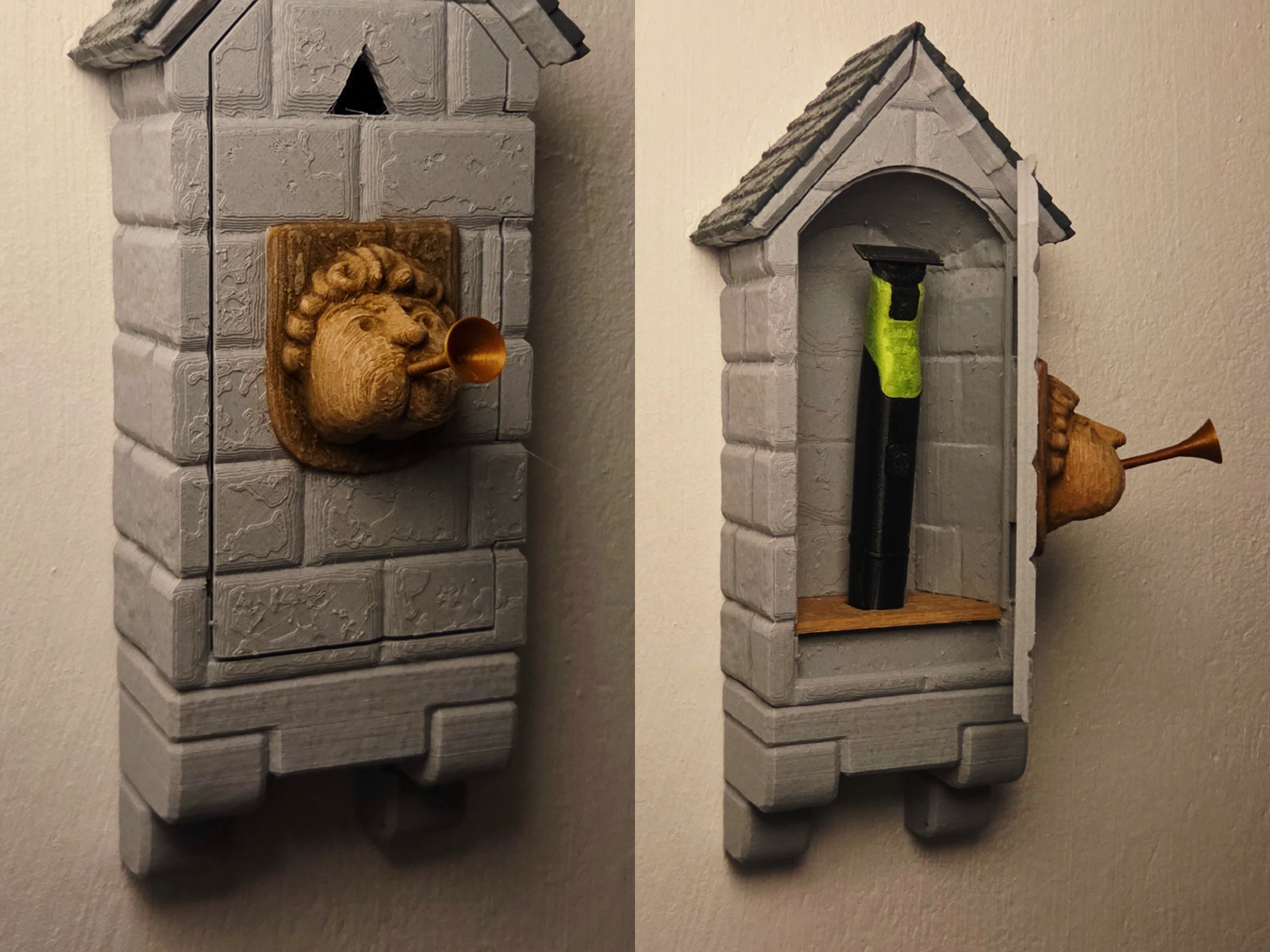 Medieval Castle Toilet Cabinet for Philips OneBlade 360 Inspired by KCD2