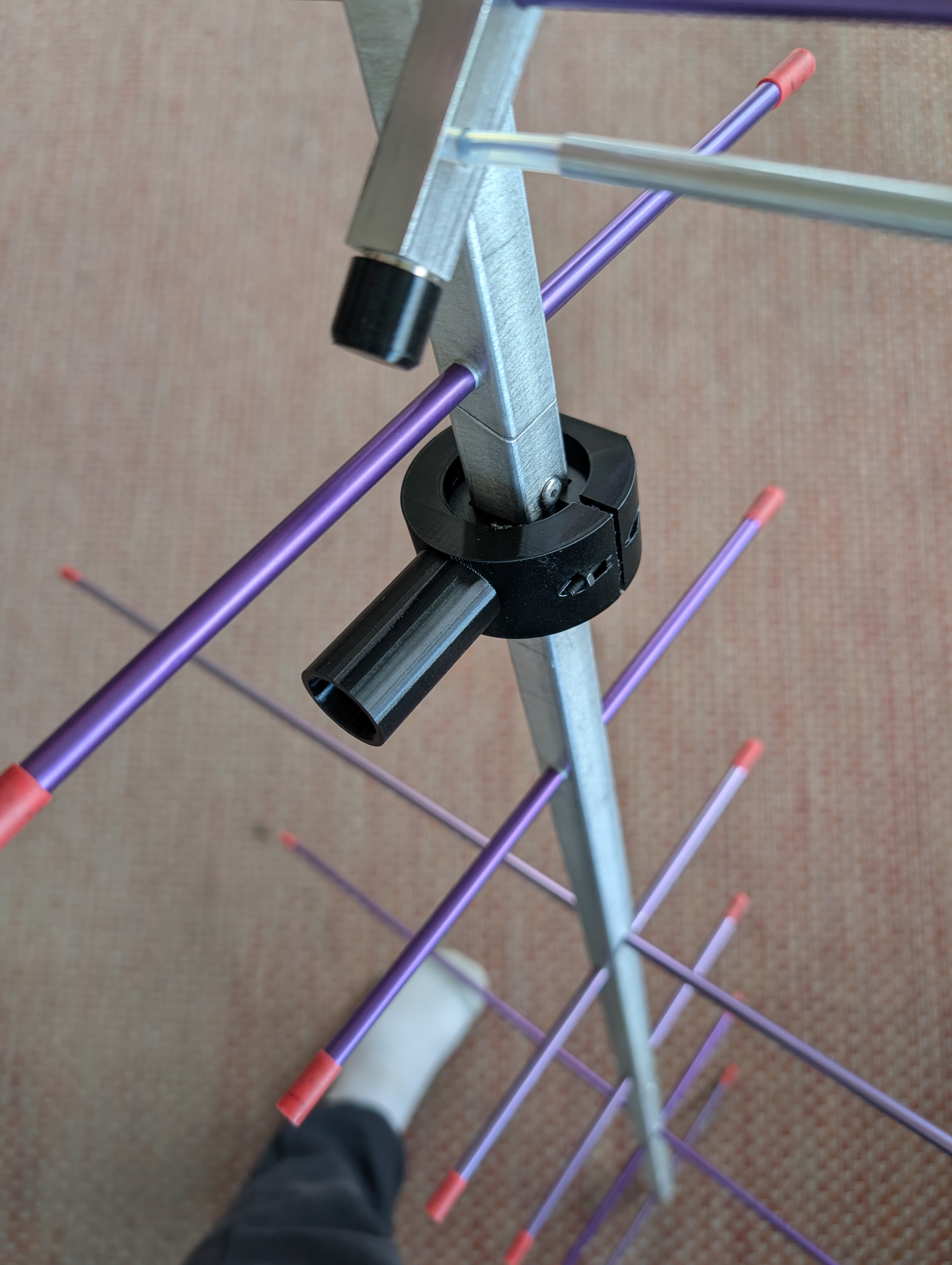 Broom/Painter Pole mount for Arrow Antenna with Rotatable Polarization