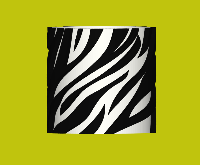 Zebra planter, vase — miniatura 3
