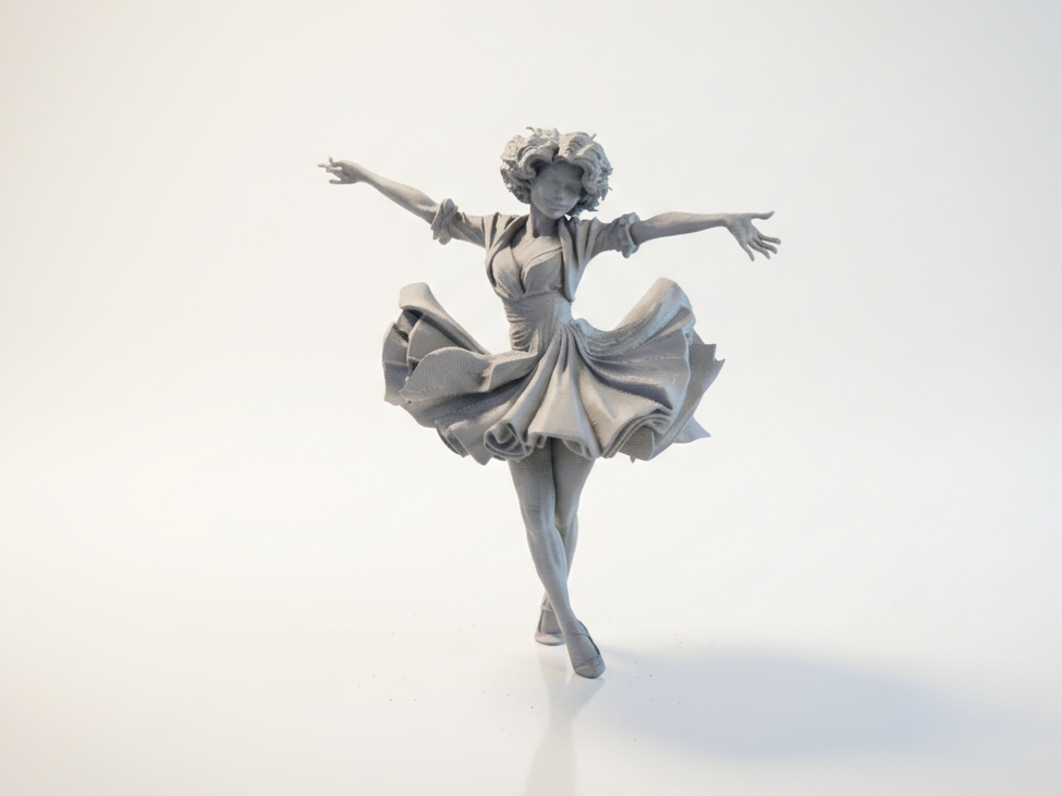 Baby Dancing Figurine Chibi Cute 3D Printable
