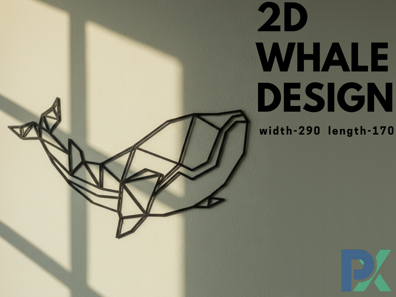 2D  whale Design