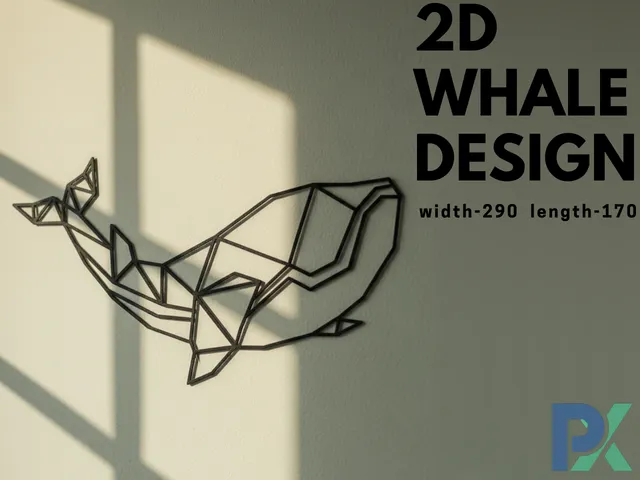 2D  whale Design