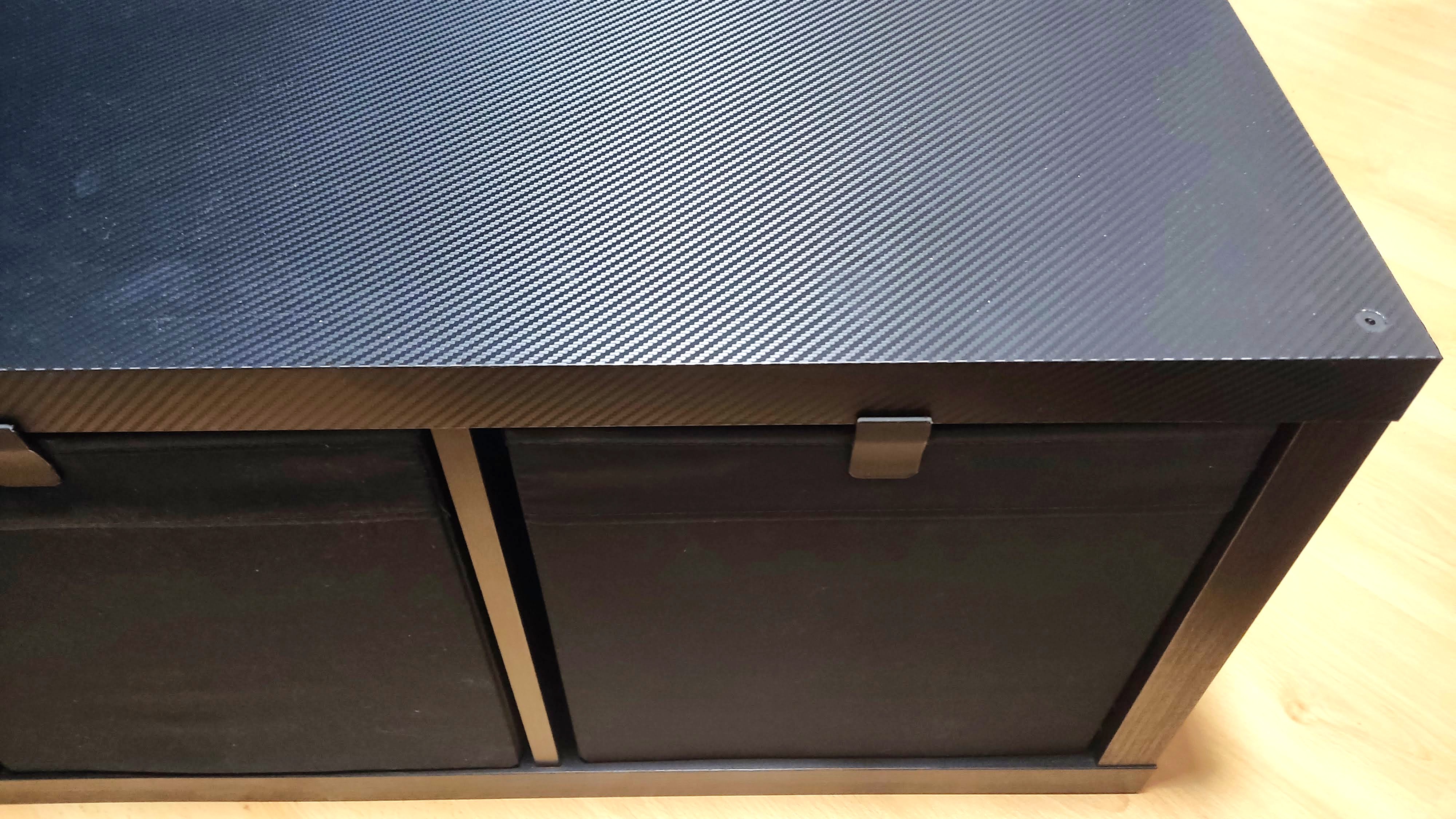 hack ikea KALLAX anti-glisse du rangement tissu DRÖNA
