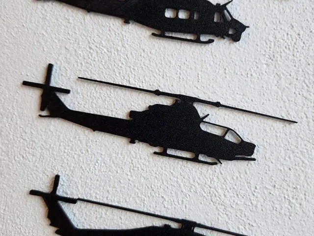 Helicopter UH-60 / AH-1Z / UH-1Y silhouette