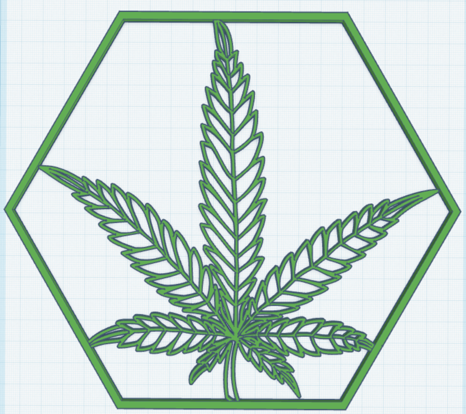 Hemp Leaf Wall Art — miniatura 2